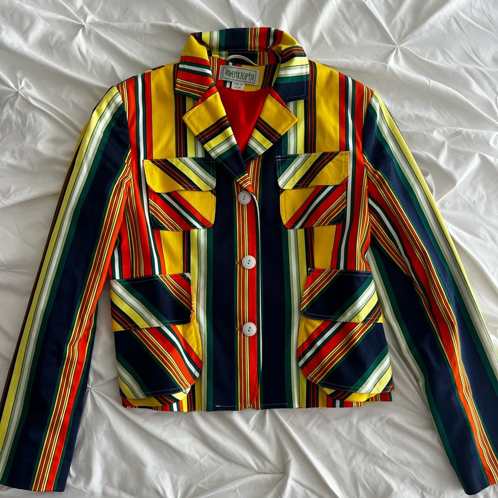 Multicolor Striped Jacket - Picture 2 of 3